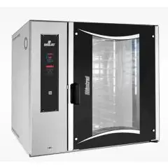 ELEKTRO-KONVEKTIONSOFEN / INDIREKTER DAMPF, BOILER, DREHBARER, NICHT HERAUSZIEBARER WAGEN, DIGITALE STEUERUNG - Cod. ROTORBAKE/E2 - GEEIGNET FÜR KONDITOREIEN UND BÄCKEREIEN - Kapazität: 10 Bleche (40 x 60, 46 x 66 oder 50 x 70) - Leistung: 16 kW - dreipha