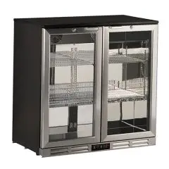 Kühlvitrine aus Edelstahl - Mod U198ZJ - Temperatur +0°/+10°C - Kapazität 222 Liter - Einphasenstromversorgung V220-240/1 - Leistung 190 W - Produktmaße (BxTxH) cm 90 x 53 x 89,6 - Gewicht 58 kg