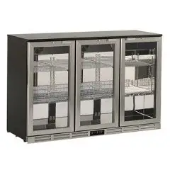 KÜHLVITRINE AUS STAHL - Mod U285ZJ - Temperatur +0°/+10°C - Fassungsvermögen lt. 315 - Einphasenstromversorgung V220-240/1 - Leistung W 220 - Produktmaße (BxTxH) cm 135 x 53 x 83,5 - Gewicht Kg. 79