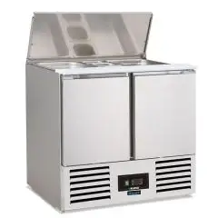 Gek&uuml;hlte Saladette Modell SALADETTE SF 901 BC, Temperatur +2&deg;C / +8&deg;C, Bruttovolumen 257 Lt, Au&szlig;enma&szlig;e 900 x 700 x 870 mm.