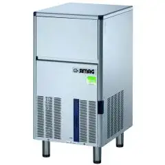 EISBEREITER FÜR HOHLEISWÜRFEL - Mod SEI50 - BEHÄLTERKAPAZITÄT Kg 17 - PRODUKTION MIT LUFTGEKÜHLTEM MOTOR BIS kg 50/24 h - PRODUKTION MIT WASSERGEKÜHLTEM MOTOR BIS kg 49/24 h - Produktmaße (BxTxH) cm 48,6 x 57,5 x 72,1/81,3