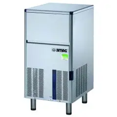 EISBEREITER FÜR HOHLEISWÜRFEL - Mod SDH 64 - BEHÄLTERKAPAZITÄT kg 20 - PRODUKTION MIT LUFTGEKÜHLTEM MOTOR BIS kg 62/24 h - PRODUKTION MIT WASSERGEKÜHLTEM MOTOR BIS kg 60/24 h - Abmessungen cm B 48,6 x T 57,5 x 81,6/90,8 H
