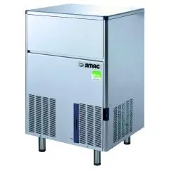EISBEREITER FÜR HOHLEISWÜRFEL - Modell SDH 84 - BEHÄLTERKAPAZITÄT: 30 kg - PRODUKTION MIT LUFTGEKÜHLTEM MOTOR: bis zu 92 kg/24 Std. - PRODUKTION MIT WASSERGEKÜHLTEM MOTOR: bis zu 95 kg/24 Std. - Maße: B 67 x T 59,5 x H 89,2/98,4 cm