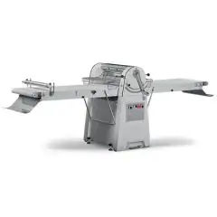 TEIGAUSROLLMASCHINE FÜR KONDITOREIEN - MANUELLE BEDIENUNG - MOD. SF600/130 - TISCHLÄNGE: 130 cm - WALZEN: 60 cm - CE-NORM