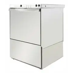 Spülmaschinen aus Edelstahl - professionelle Ausführung - MOD U500 - mit Laugenpumpe - Einphasenstrom - max - Einschubhöhe: 34 cm - Korbmaße (B x T): 50x50 cm - Spülzyklus:  (sec) 120 - Klarspüldosierer (einstellbar) - Produktmaße in cm (B x T x H): 55 x 