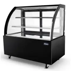 GEB&Auml;CKVITRINE &ndash; MOD. RUNDE &ndash; GEBOGENE VORDERE FENSTER &ndash; BEL&Uuml;FTET &ndash; TEMPERATUR +2&deg;/+8&deg;C &ndash; EINPHASENSTROMVERSORGUNG 230V/1/50 Hz &ndash; H&Ouml;HE cm 120 &ndash; NO CHRISTUS STANDARD