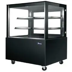 GEB&Auml;CKVITRINE &ndash; MOD. PLATZ 2 &ndash; GERADE VORDERE FENSTER &ndash; BEL&Uuml;FTET &ndash; TEMPERATUR +2&deg;/+8&deg;C &ndash; EINPHASIGE STROMVERSORGUNG 230V/1/50 Hz &ndash; H&Ouml;HE cm 120 &ndash; CE-STANDARD