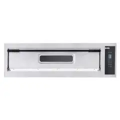 ELEKTRO-PIZZAOFEN - DIGITALE BEDIENUNG - Mod. BASIC XL9/D - 1 Backkammer - Schamottsteinboden - Backkammermaße in cm (BxTxH): 108 x 108 x 14 - Anzahl Pizzen insgesamt 9 (Ø cm 35) - Leistung 13,2 Kw - CE-Norm