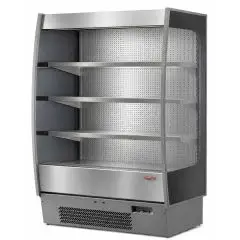WANDK&Uuml;HLREGAL - MOD. LIDO C INOX - F&Uuml;R FLEISCH - UMLUFTK&Uuml;HLUNG - TEMPERATURBEREICH: &deg;C 0/+2 - SELF SERVICE - KANALISIERBAR - CE ZEICHEN