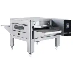 ELEKTRISCHER TUNNELOFEN FÜR PIZZA - Mod. C/80 - Modular und stapelbar - Aus Edelstahl - Kammermaße B 80 x T 110 x H 10 cm - Leistung 24,4 kW