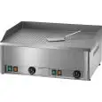ELEKTRO - GRILLPLATTE - TISCHGERÄT - Mod. FRY2/LR - 1/2 gerillte & 1/2 glatte GRILLFLÄCHE - LEISTUNG 6 kW - Abmessungen Grillfläche in cm: 65 x 48 - DREIPHASIGE Stromversorgung - CE-Kennzeichnung