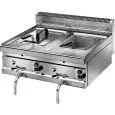 GAS - FRITTEUSE - TISCHGERÄT - LINIE EFFE - Mod. SF10DM - FASSUNGSVERMÖGEn 10 + 10 Liter öl - Leistung 6,9 + 6,9 kW - METHAN - Anschluss (L.P.G. KIT ist beigelegt) - CE-Kennzeichnung