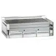 LAVASTEINGRILL B - auf Erdgas (Methan) eingestellt - Mod. B 115 - Grillrost aus matt lackiertem Gusseisen - Leistung 23 kW - Methan/LPG - Anschluss - Abmessungen in cm (BxTxH): 114 x 70 x 38 - CE-Kennzeichnung