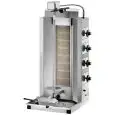 GAS - GYROS DÖNERGRILL (L.P.G. Kit inklusiv) Mod. GYR 80M - KORPUS AUS EDELSTAHL - Fleischgewicht: 30 - 65 kg - Leistung 13,6 kW - EINPHASIG - CE-Kennzeichnung