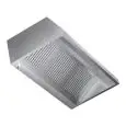 Wandhaube aus Stahl AISI 430 (ohne Motor) - Flammschutzfilter