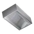 Kubische Wandhaube aus Stahl AISI 430  (ohne Motor) - Flammschutzfilter