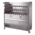 Churrasco Holzkohlegrill- Mod. CHURRASCO/CM35C - unabhängiger Motor je Spieß - 35 Spieße - 3 Ebenen - Leistung: 255 W - Einphasenwechselstrom - Produktmaße (B x T x H): 156 x 56,5 x 162 - CE-Norm