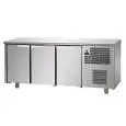 KÜHLTISCH AUS EDELSTAHL AISI 304 - Mod. UG03M60 - UMLUFTKÜHLUNG - 3 TÜREN - TEMPERATUR 0°/+10°C - Abmessungen in cm (B x T x H): 191 x 60 x 85/92 -CE-Kennzeichnung