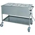 THERMOWAGEN BAINMARIE MIT TROCKENWIDERSTAND - MOD. CTS - Struktur aus Edelstahl - einstellbarer Thermostat +30° +90°C - Stromversorgung V230 50/60 Hz
