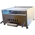 Kohlegrill - Mod. CG11 -  tragende Struktur aus verstärktem Edelstahl - Grillfläche aus Edelstahl - Produktmaße (B x T x H): 66 X 63 X 35 - CE-Norm