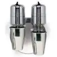 Mixer für Frappès - Wandmontage MOD. GM3133M - 2 Edelstahlbecher (2 x 0,800 Liter) - Geschwindigkeit: 18000 U/Min- Leistung: 300 W - einphasiger Anschluss 230V 50/60 Hz - CE Kennzeichnung