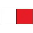 FARBE DES SITZES: WEISS + ROT