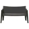 SOFA "COCCOLONA" - MOD. 1253 - RAHMEN AUS POLYPROPYLEN - STABIL - FÜR DEN INNEN-UND AUSSENBEREICH - STAPELBAR - MIT 4 RUTSCHFESTEN FÜSSEN - ABMESSUNGEN IN CM (BxTxH): 141 x 60 x 83 - CE-KENNZEICHNUNG