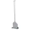 PIZZASCHAUFELHALTER AUS EDELSTAHL - ABMESSUNGEN in cm (B x T x H): 40,5 x 16 x 10