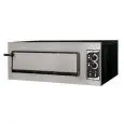 ELEKTRO-PIZZAOFEN - MECHANISCHE BEDIENUNG - Mod. BASIC 1/50 - 1 Backkammer - Schamottsteinboden - Backkammermaße in cm (BxTxH): 62 x 50 x 12 - Anzahl Pizzen insgesamt 1 (Ø cm 45) - Leistung 4 Kw - CE-Norm