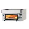 ELEKTRO-PIZZAOFEN - Mod. LCC/I - Backkammer komplett mit Schamottstein ausgekleidet - Innenmaße der Backkammer in cm (BxTxH): 60 x 120 x 17 - Anzahl Pizzen insgesamt: 8 (Ø cm 30) - Kapazität: 3 Backbleche (cm 60x40) - max.Leistung: Kw 8,5 - EG-Norm