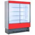 WANDKÜHLREGAL MIT SCHIEBETÜREN - MOD. VULCANO VS 60 C LACKIERT - GEEIGNET FÜR KONFEKTIONIERTE FLEISCHPRODUKTE - SCHIEBEFENSTER- GERINGER ENERGIEVERBRAUCH - UMLUFTKÜHLUNG - TEMPERATURBEREICH: °C +0/+2 - SELF SERVICE - NICHT KANALBAUFÄHIG - CE ZEICHEN