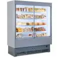 WANDKÜHLREGAL MIT SCHIEBETÜREN - MOD. VULCANO VS 80 INOX - GEEIGNET FÜR WURSTWAREN UND MILCHPRODUKTE - SCHIEBEFENSTER- GERINGER ENERGIEVERBRAUCH - UMLUFTKÜHLUNG - TEMPERATURBEREICH: °C +3/+5 - SELF SERVICE - NICHT KANALBAUFÄHIG - CE ZEICHEN