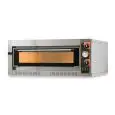 ELEKTRO-PIZZAOFEN - Mod. TECMASTER 4  - 1 Backkammer - Backebene oder Decke und Boden aus feuerfestem Material - geringer Stromverbrauch - Backkammermaße in cm (BxTxH): 72 x 72 x 14 - 4 Pizzen (Ø cm 36) - 1 Pizzablech 60x40cm - Leistung: 6 Kw - dreiphasig