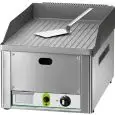 GAS - GRILLPLATTE - TISCHGERÄT - Mod. FRY1/RMC - gerillte verchromte Grillfläche - LEISTUNG  4 kW - Abmessungen Grillfläche in cm: 32,5 x 48 - Versorgung: METHAN/LPG - CE-Kennzeichnung