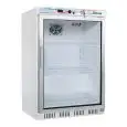 KÜHLSCHRANK AUS LACKIERTEM BLECH UND ABS-KUNSTSTOFF - STATISCHE KÜHLUNG - ECO - Mod. G-ER200G - 1 GLASTÜR - NUTZVOLUMEN: 130 LITER - TEMPERATUR: +2º/+8ºC - Abmessungen in cm (B x T x H): 60 X 58,5 X 85,5 - EG-NORM