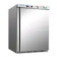 KÜHLSCHRANK AUS EDELSTAHL UND ABS-KUNSTSTOFF - STATISCHE KÜHLUNG -  ECO - Mod. G-ER200SS - 1 TÜR - Bruttokapazität: 130 LITER - TEMPERATUR: +2º/+8ºC - Abmessungen in cm. (B x T x H): 60 x 58,5 x 85,5 - EG-NORM