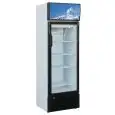 KÜHLSCHRANK AUS LACKIERTEM BLECH UND ALUMINIUM - FÜR SNACKS - STATISCHE KÜHLUNG - Mod G-SNACK251SC - 1 GLASTÜR - NUTZVOLUMEN: 244 LITER - TEMPERATUR: +2°/+8°C - Abmessungen in cm (B x T x H): 55 x 53,8 x 180 - EG-NORM