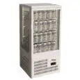 KÜHLVITRINE FÜR GETRÄNKE - TISCHMODELL - SEITENELEMENTE UND TÜR AUS GLAS - Mod. G-TCBD68 - TEMPERATUR: +2º/+8ºC - NUTZVOLUMEN: 68 Liter - Stromversorgung einphasige 230V/1/50Hz - Leistung: W 160 - Abmessungen in cm (B x T x H): 42,8 x 38,6 x 92,4 - Gewich