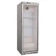 KÜHLSCHRANK AUS EDELSTAHL - STATISCHE KÜHLUNG - ECO - Mod. G-ER400GSS - 1 GLASTÜR - NUTZVOLUMEN: 350 LITER - TEMPERATUR: +2º/+8ºC - Abmessungen in cm. (B x T x H): 60 x 58,5 x 185,5 - EG-NORM