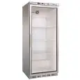 KÜHLSCHRANK AUS EDELSTAHL - STATISCHE KÜHLUNG - ECO - Mod. G-ER600GSS - 1 GLASTÜR - NUTZVOLUMEN: 570 LITER - TEMPERATUR: +2º/+8ºC - Abmessungen in cm. (B x T x H): 77,7 x 69,5 x 189,5 - EG-NORM