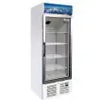 KÜHLSCHRANK AUS LACKIERTEM BLECH - FÜR SNACKS - STATISCHE KÜHLUNG - Mod. G-SNACK340TNG - NUTZVOLUMEN: 331 LITER - 1 GLASTÜR - TEMPERATUR: +2°/+8°C - Abmessungen in cm (B x T x H): 66 X 65 X 191 - EG-NORM