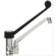 WASCHBECKENARMATUR Mod. RMMAD40 - Einloch-Mischbatterie - Einhebelmischer - Duschanschluß - langer Hebel - Lochbohrung: min/max ø 32/34 mm