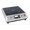 INDUKTIONSKOCHFELD - Mod. IND 270 B - Glaskeramikplatte - LED Display - Induktionsfläche: 140 mm ÷ 220 mm - Leistung: 2,7 kW - einphasiger Anschluss - Produktmaße in cm (B  x T x H): 32 x 36,8 x 10,6 - EG-Norm