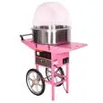 ZUCKERWATTEMASCHINE MIT WAGEN - Mod. ZF 30 - Kessel aus Edelstahl - Produktion: 1 Portion/30 Sekunden -  Leistung: 1,03 kW - einphasiger Anschluss - Produktmaße in cm (B  x T x H): 96 x 53 x 122 - EG-Norm