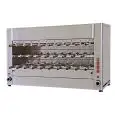 Elektro-Churrascogrill - Mod. CHURRASCO/CM29E MAX - unabhängiger Motor je Schwert - 20 Schwerte - Länge: 50 cm - 3 Ebenen - Leistung: 18,23 Kw - Anschlusswert:  Dreiphasenwechselstrom- Produktmaße (B x T x H): 140 x 57 x 90 - CE-Norm