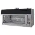 Elektrohähnchengrill ISOLA - Kapazität:.84 Hähnchen - Mod. ISOLA84/PE - 8 + 4 Spieße aus Edelstahl 12 x 12 mm, Länge: 111,5 cm - Leistung: 100 W - Anschlusswert:  400 V Dreiphasenwechselstrom- Leistung: 15 Kw - Produktmaße (B x T x H): 145 x 75 x 87,7 - C