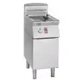 ELEKTRO-FRITTEUSE - LINIE MELTING - MOD. FE7117M - MELTING-SYSTEM: ELEKTRONISCHE KONTROLLE DER TEMPERATUR UND PROGRAMMIERTE EIN- und AUSSCHALTZYKLEN - 1 FRITTIERBECKEN: 17 LITER ÖL - 1 NEUTRALER UNTERBAU MIT TÜR - LEISTUNG: 16,5 kW - PRODUKTMASSE IN CM (B