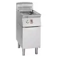 GAS-FRITTEUSE - LINIE MELTING - MOD. FG9421MP - MELTING-SYSTEM: ELEKTRONISCHE KONTROLLE DER TEMPERATUR UND PROGRAMMIERTE EIN- und AUSSCHALTZYKLEN - WÄRMETAUSCHER AUSSERHALB DES BECKENS - 1 FRITTIERBECKEN: 21 LITER ÖL - 1 NEUTRALER UNTERBAU MIT TÜR - PRODU