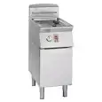 ELEKTRO-FRITTEUSE - LINIE MELTING - MOD. FE9121M - MELTING-SYSTEM: ELEKTRONISCHE KONTROLLE DER TEMPERATUR UND PROGRAMMIERTE EIN- und AUSSCHALTZYKLEN - 1 FRITTIERBECKEN: 21 LITER ÖL - 1 NEUTRALER UNTERBAU MIT TÜR - LEISTUNG: 20 kW - PRODUKTMASSE IN CM (B x