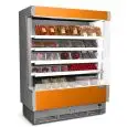 WANDKÜHLREGAL - MOD. VULCANO 80 LACKIERT C/P - FÜR KONFEKTIONIERTE FLEISCHPRODUKTE - UMLUFTKÜHLUNG - TEMPERATURBEREICH: °C 0/+2 - SELF SERVICE - NICHT KANALBAUFÄHIG - CE ZEICHEN